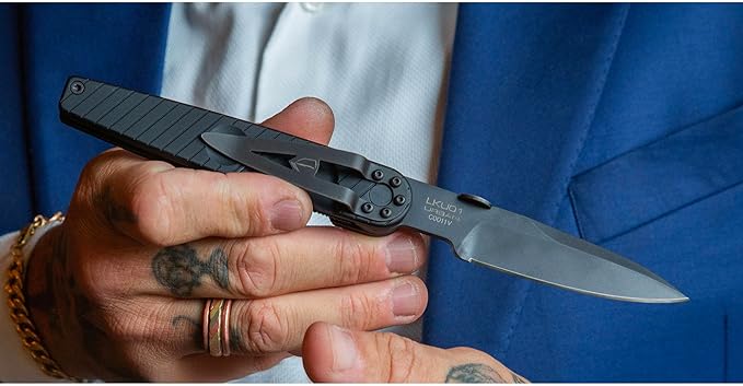 Extrema Ratio - LKU01 (Urban Dark), Böhler N690 Steel Blade 58 HRC, Black Burnished Finish, Smooth