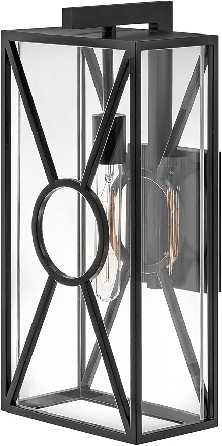 Hinkley Brixton Medium Wall Mount Outdoor Lantern - Composite, Anti-Fading, 1-Light, Transitional