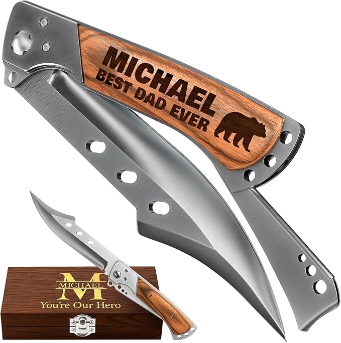 Custom Knife for Men and Women - Personalized Idea Gifts - Engraved Gifts for Dad Husband Boyfriend