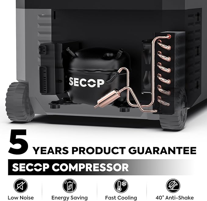 ICECO JP40 Pro 12 Volt Car Refrigerator, Portable Fridge Freezer for Camping, Car Fridge Powered by