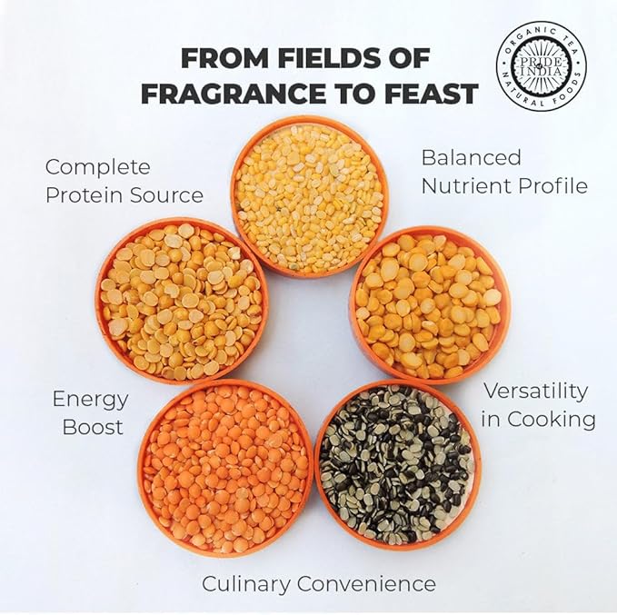 Pride Of India - PACK of 6 - Indian Bean & Lentil Superfood 5 Delicious Panchratna Dal Mix, 3 lbs