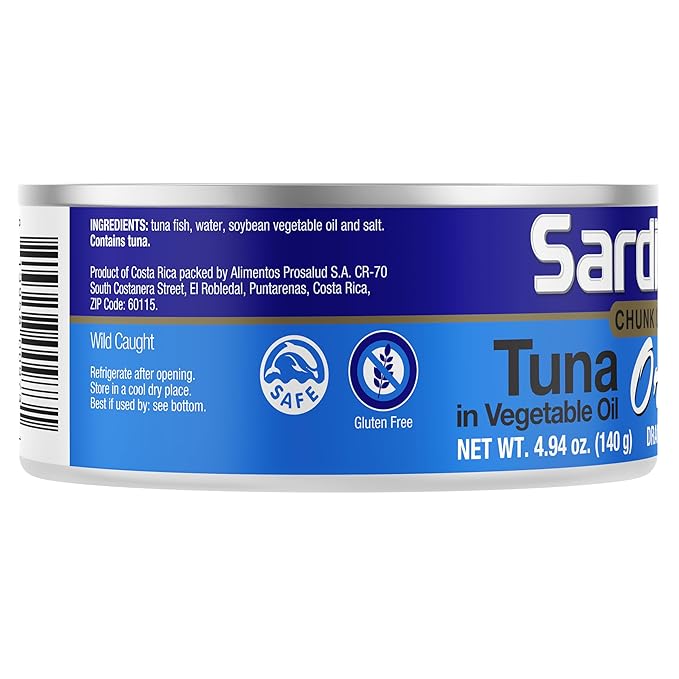 Sardimar Chunk Light Tuna ( Original - Pack of 6 ) - Ready to eat meals in can