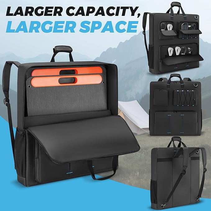 Solar Panel Storage Bag Compatible with Jackery SolarSaga 100W 200W/Anker 100W 200W/Ecoflow 160W