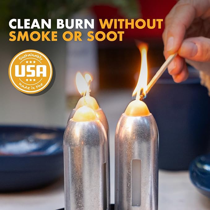 UCO 12-Hour Natural Beeswax Long-Burning Candles for UCO Candle Lanterns and Emergency