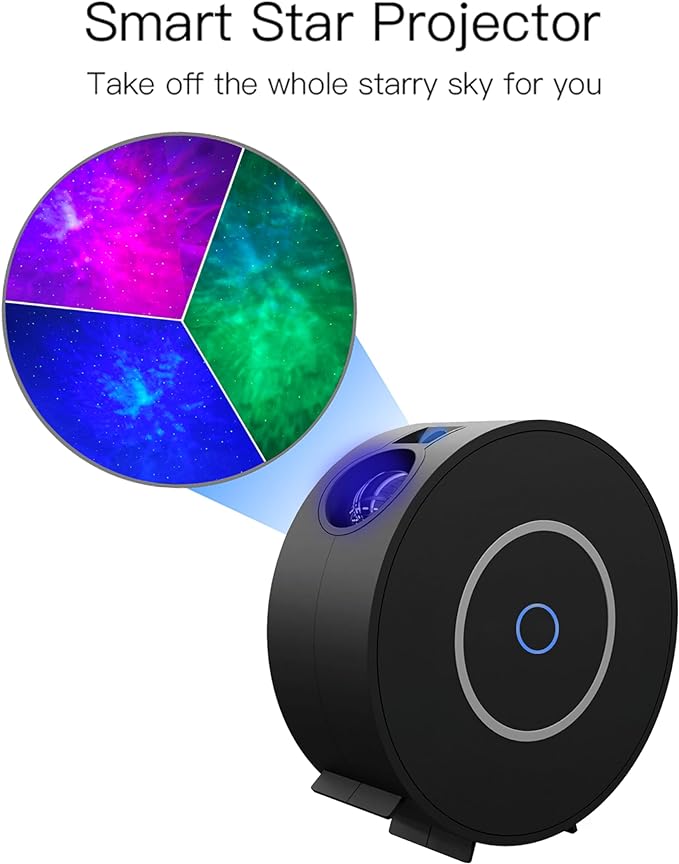 Star Projector, Galaxy Projector for Bedroom, Smart APP & Voice Control Galaxy lamp, Compatible