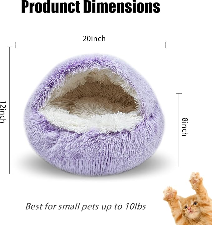 Cat Beds for Indoor Cats,Cat Cave for Puppy and Kitty,Calming Small Dog Bed for Small Dogs with