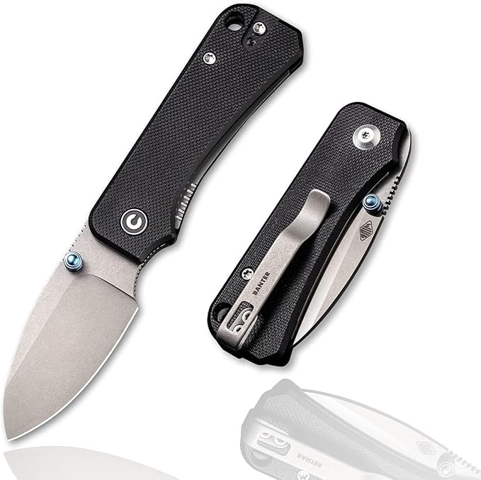 CIVIVI Baby Banter Pocket Folding Knife for EDC, 2.34" Blade Small Knife with Titanium Thumb Stud