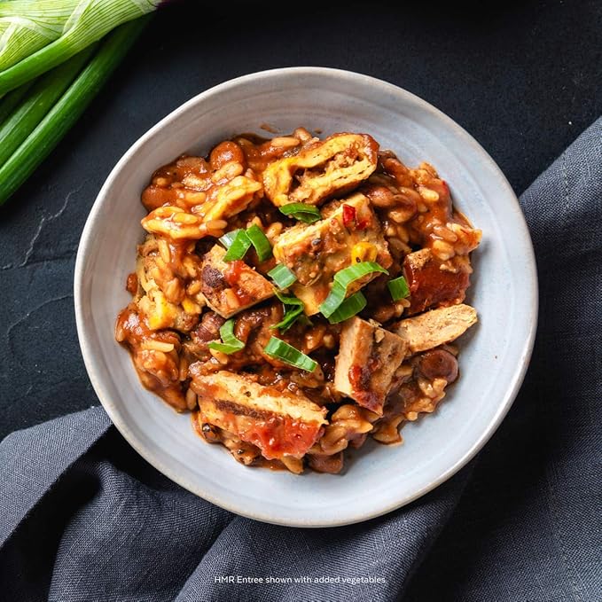 HMR Chicken with Barbecue Sauce Entrée | Pre-packaged Lunch or Dinner | Ready to Eat | 19g of