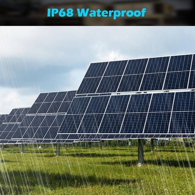 SUNGOLDPOWER 550W Solar Panel 4PCS,Monocrystalline,High Efficiency,IP68 Waterproof for Charging