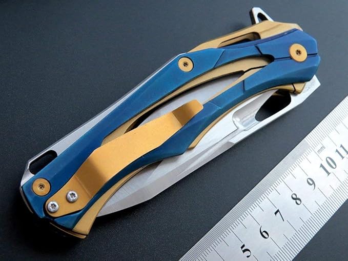 Eafengrow EF204 Folding Pocket Knife,D2 Blade Steel Handle Liner Lock with Clip Outdoor Camping