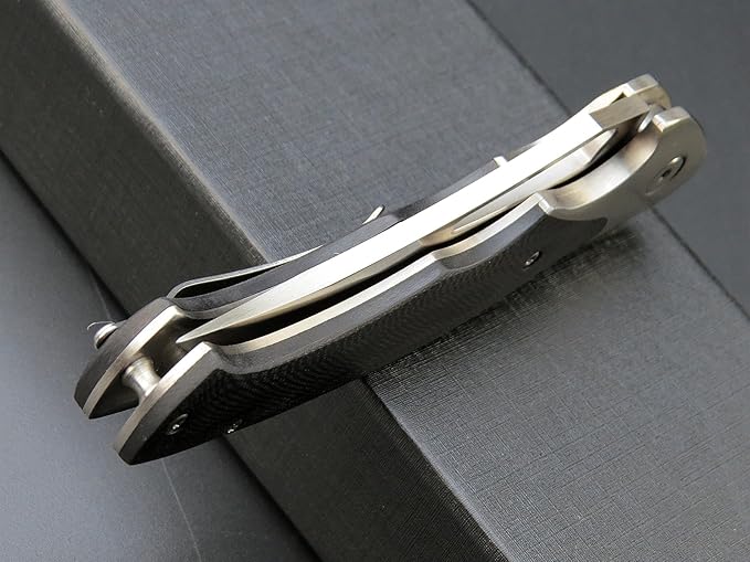 Eafengrow EF7 Folding Knife K110 Steel Blade G10& Stainless Steel Handle EDC Tool Knives for