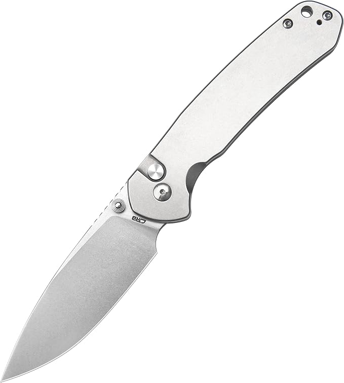 CJRB CUTLERY Pocket Knife Pyrite (J1925L) Button Lock EDC Large Foldable Knife AR-RPM9 Steel Blade