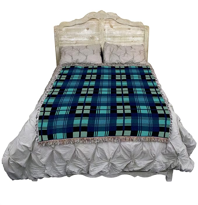 Pure Country Weavers Plaid Blanket Black Watch Tartan - Patterns Gift Tapestry Throw Woven from