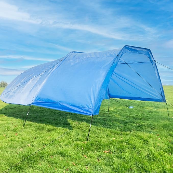 Beach Shade 200 Sq. Ft Beach Canopy for 4-8 People, Portable Sun Shelter with UV Protection