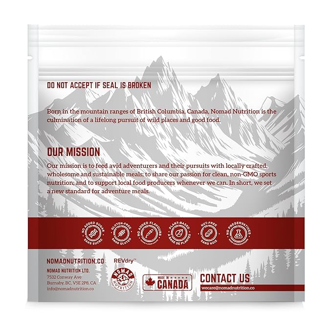 Nomad Nutrition Caribbean Curry | Instant Freeze Dried Backpacking & Camping Food | Plant-Based