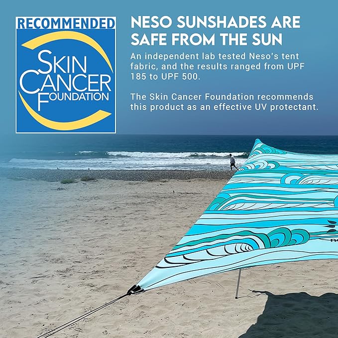 Neso Gigante - Portable Beach Tent - Ideal to Enjoy with Family and Friends - UPF 50+