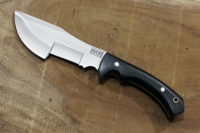 GCS Handmade D2 steel Hunting Knife G10 Handle Fixed Blade Knife Right Hand Scout Carry Buffalo