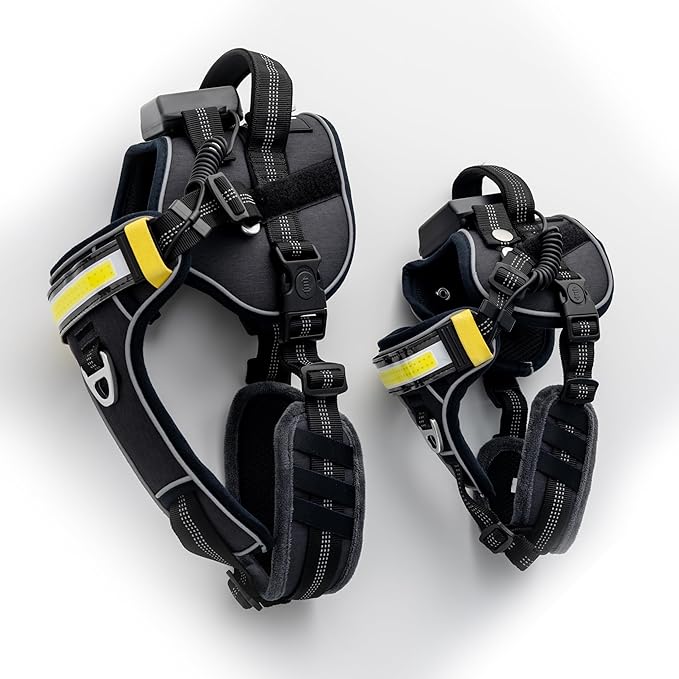 Lumi One LED Dog Harness for Night Visibility and Safety, Patent Pending ??High-Visibility Light-Up
