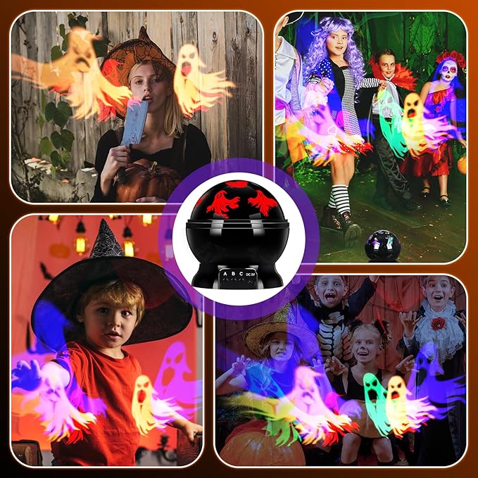 Halloween Projector Lights Indoor Scene LED Light Spooky Ghost Decorative Halloween Night Light