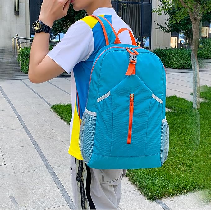 25L Foldable Hiking Backpack Lightweight Packable Basic-Daypack Collapsible Bag Water-Resistant