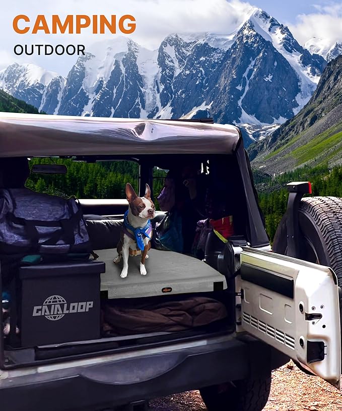 3 Inch GAIALOOP Thick Memory Foam Camping Mattress Sleeping Pad [Car/Tent/Cot] Glamping Portable