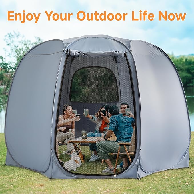 Alvantor Pop Up Screen Tent House Room Instant Outdoor Camping Canopy Sun Shelter Gazebo for Patio