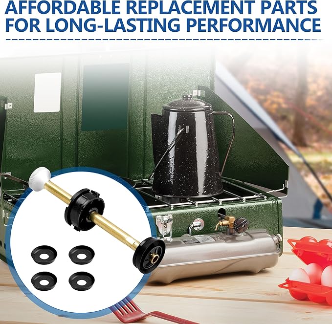 Camping Lantern & Stoves Replacement Parts – Universal Plunger Metal Part, Plunger Pump Repair Kit