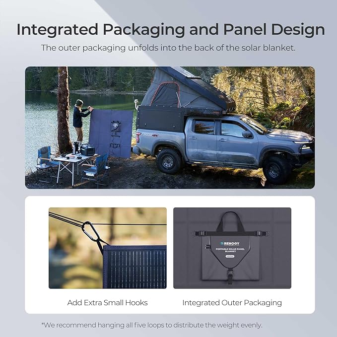 Renogy 400W Portable Solar Panel Blanket, 25% High Efficiency N-Type Foldable Solar Panel Charger