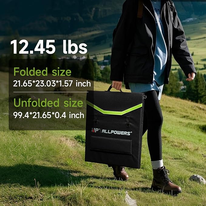 ALLPOWERS SP033 200W Portable Solar Panel Foldable, 23% High Efficiency Solar Charger with MC4