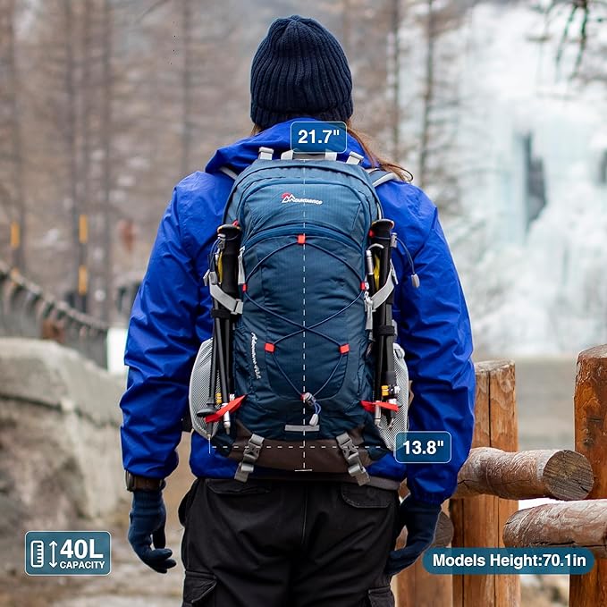 MOUNTAINTOP 25L/40L Hiking Backpack,Lightweight Travel Backpack for Men Women Outdoor Backpacking