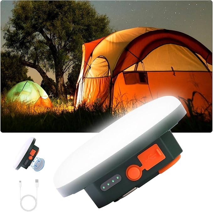 Tent Light Hanging for Camping,Bright LED Rechargeable Portable Lantern for Vendor