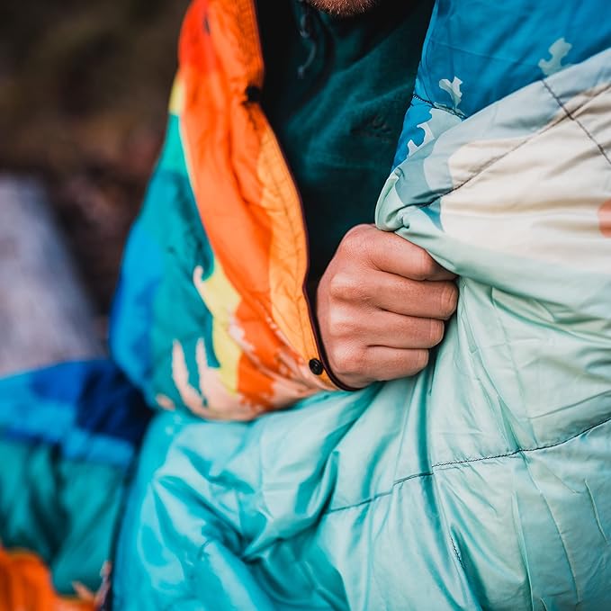 4Monster Down Camping Blanket - Outdoor Travel Quilt Puffy 650 Fill, Packable, Lightweight,Wind &