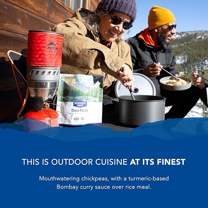 Backpacker's Pantry Chana Masala, 2 Servings Per Pouch, Freeze Dried Food, 14 Grams of Protein