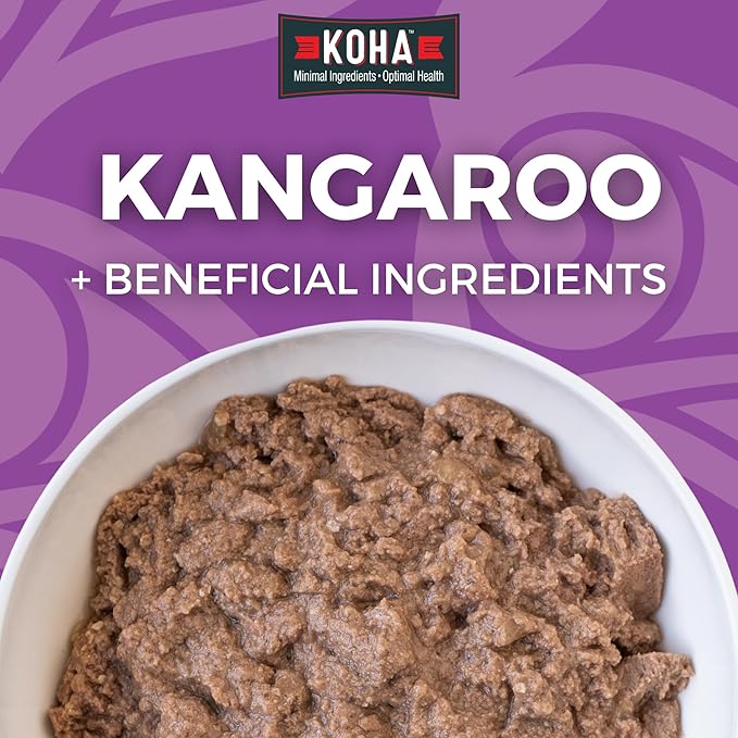 KOHA Limited Ingredient Diet Kangaroo Entrée for Dogs - Grain Free Wet Dog Food with No Fillers