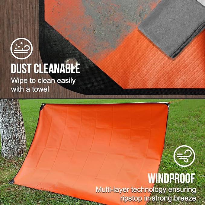 LYN Heavy Duty Emergency Blanket Survival Gear Waterproof Insulated Blanket Emergency Tarp for