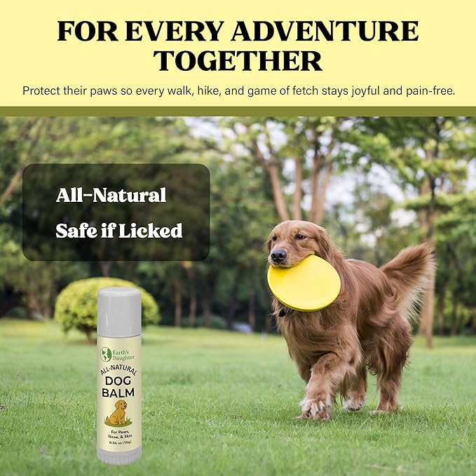 Earth?™s Daughter Dog Paw Balm ??Organic Paw & Nose Protector with Beeswax, Coconut & Calendula