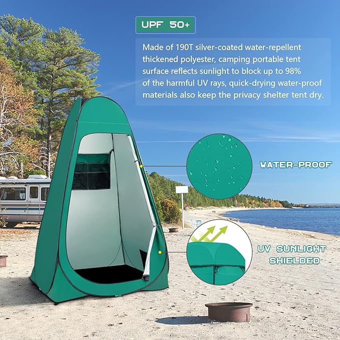 BRIAN & DANY Pop Up Shower Tent, Portable Privacy Camping Changing Tent, Camp Toilet Bathroom Pod