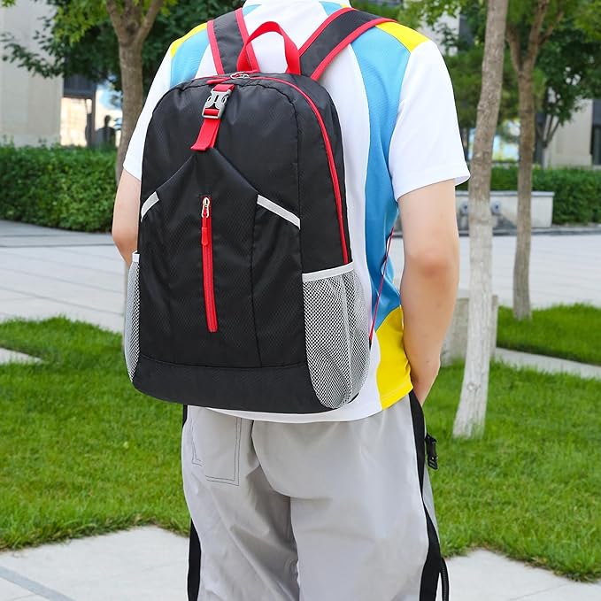 25L Foldable Hiking Backpack Lightweight Packable Basic-Daypack Collapsible Bag Water-Resistant