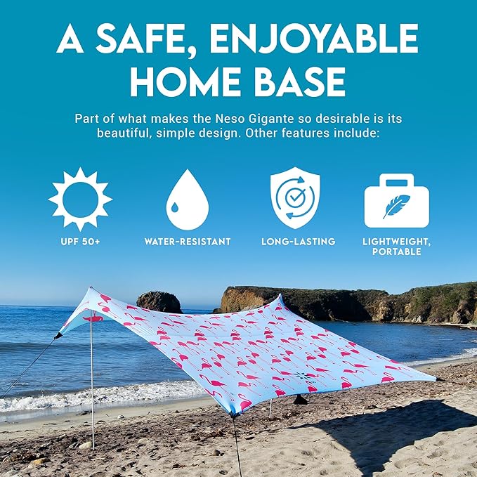 Neso Gigante - Portable Beach Tent - Ideal to Enjoy with Family and Friends - UPF 50+