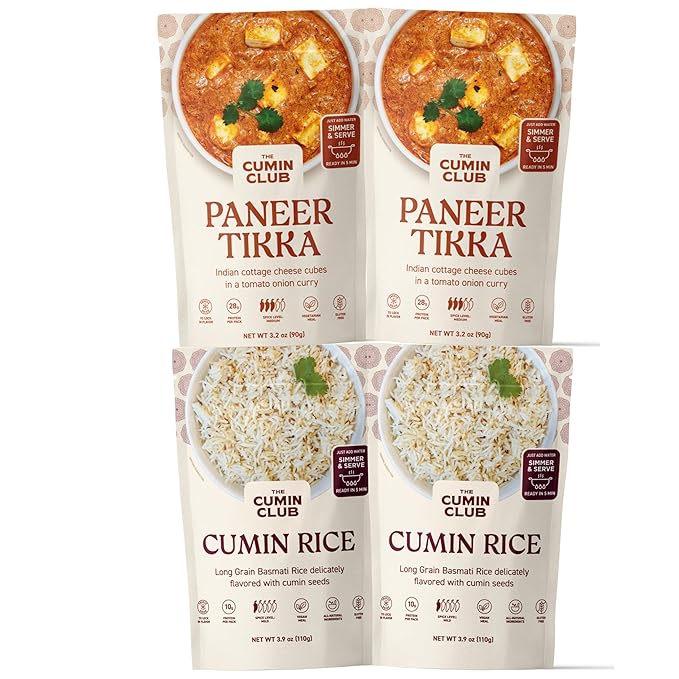 Cumin Club Indian Meals | Freeze Dried Backpacking & Camping Food | Gluten Free | High Protein | 2