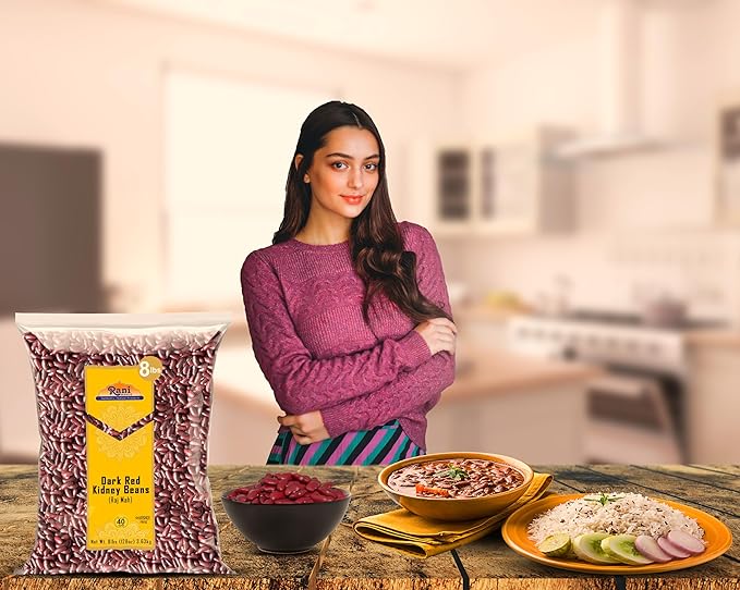 Rani Red Kidney Beans, Dark 128oz (8lbs) 3.63kg Bulk ~ All Natural | Vegan | Gluten Friendly |