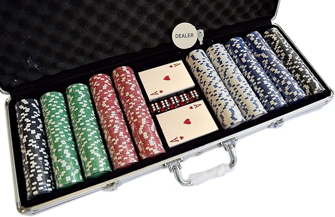 HAN'S DELTA Poker Chip Set 11.5 Gram for Texas Holdem, Blackjack, Casino Gambling with Aluminum