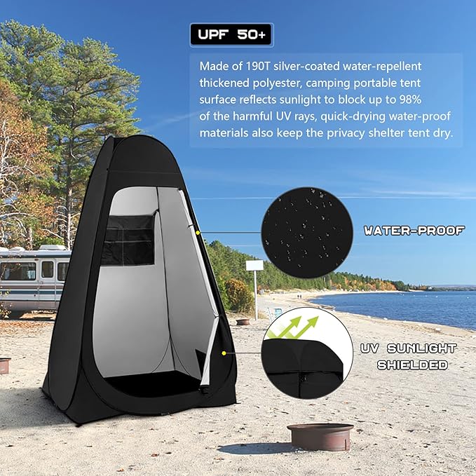 BRIAN & DANY Pop Up Shower Tent, Portable Privacy Camping Changing Tent, Camp Toilet Bathroom Pod