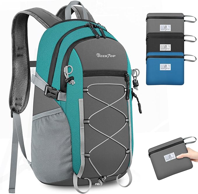 Seektop 20L Foldable Waterproof Hiking Backpack, Ultralight Small Lightweight Daypack Packable