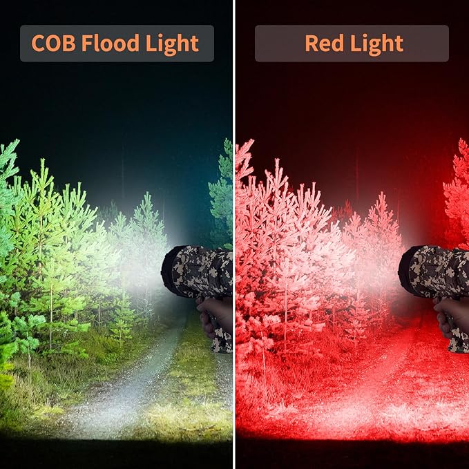 BUYSIGHT Rechargeable Spotlight Flashligh, 1000000 Lumen Hand held Spotlight Waterproof Flashlight