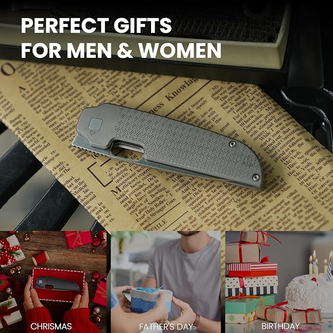 Kizer Varatas Pocket Knife, 3.27 Inches S35VN Blade Folding EDC Knife with Titanium Handle, Thumb