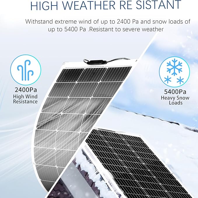 XINPUGUANG Flexible Solar Panel 100W 12V Monocrystalline 400W Solar Kit 40A Charge Controller
