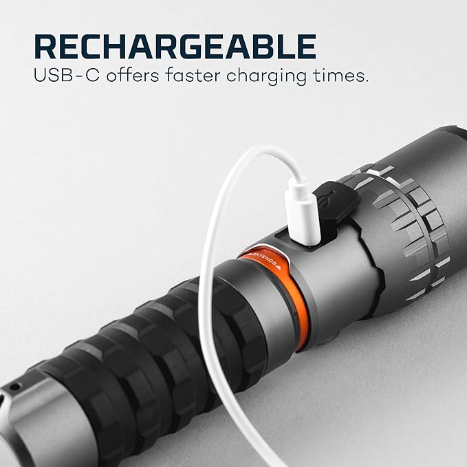 NEBO SLYDE King 2K Flashlight | 2000 Lumens, 7 Light Modes, Rechargeable COB Work Light & LED