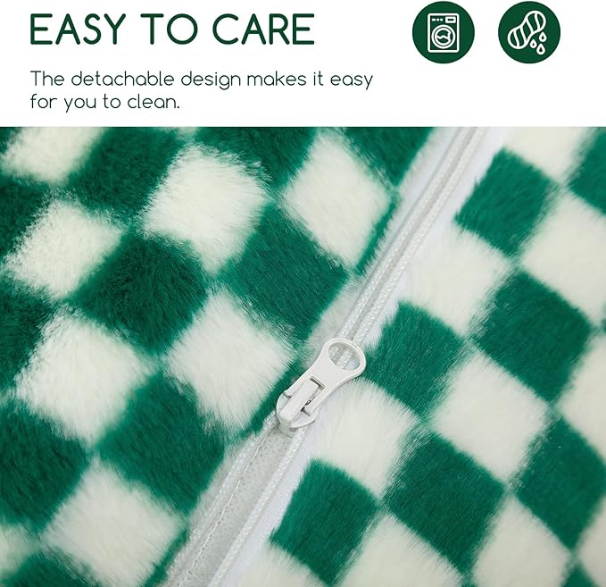 Hollypet Cat Bed Fluffy Plush Mutifuctional Double-Layer Soft Pet Couch Orthopedic Sofa Nest Beds