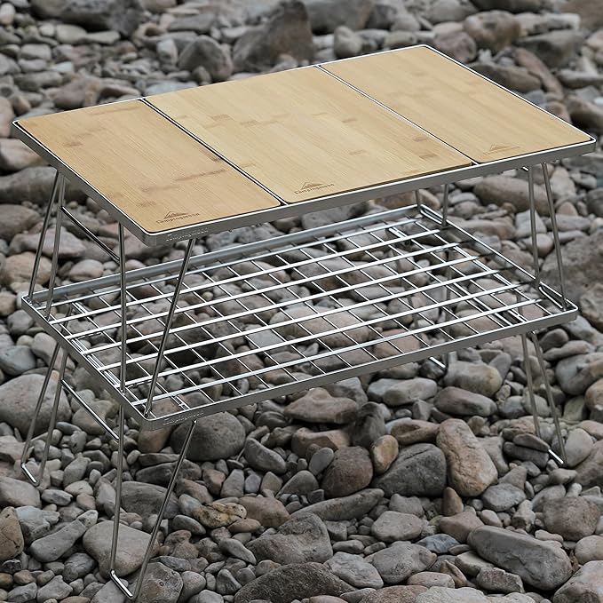 camping moon IGT Top Board Bridge Table Bamboo Center Plate CK-P25